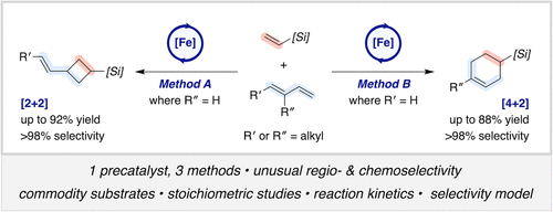 Iron-Catalyzed Vinylsilane Dimerization and Cross-Cycloadditions with 1,3-Dienes: Probing the Origins of Chemo- and Regioselectivity